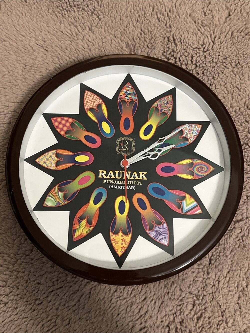 Raunak Punjabi Jutti Armitsar Shoe Wall Clock